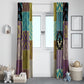 African American Quilt Inspired Window Curtain Cultural Heritage Ethnic Quilt Pattern