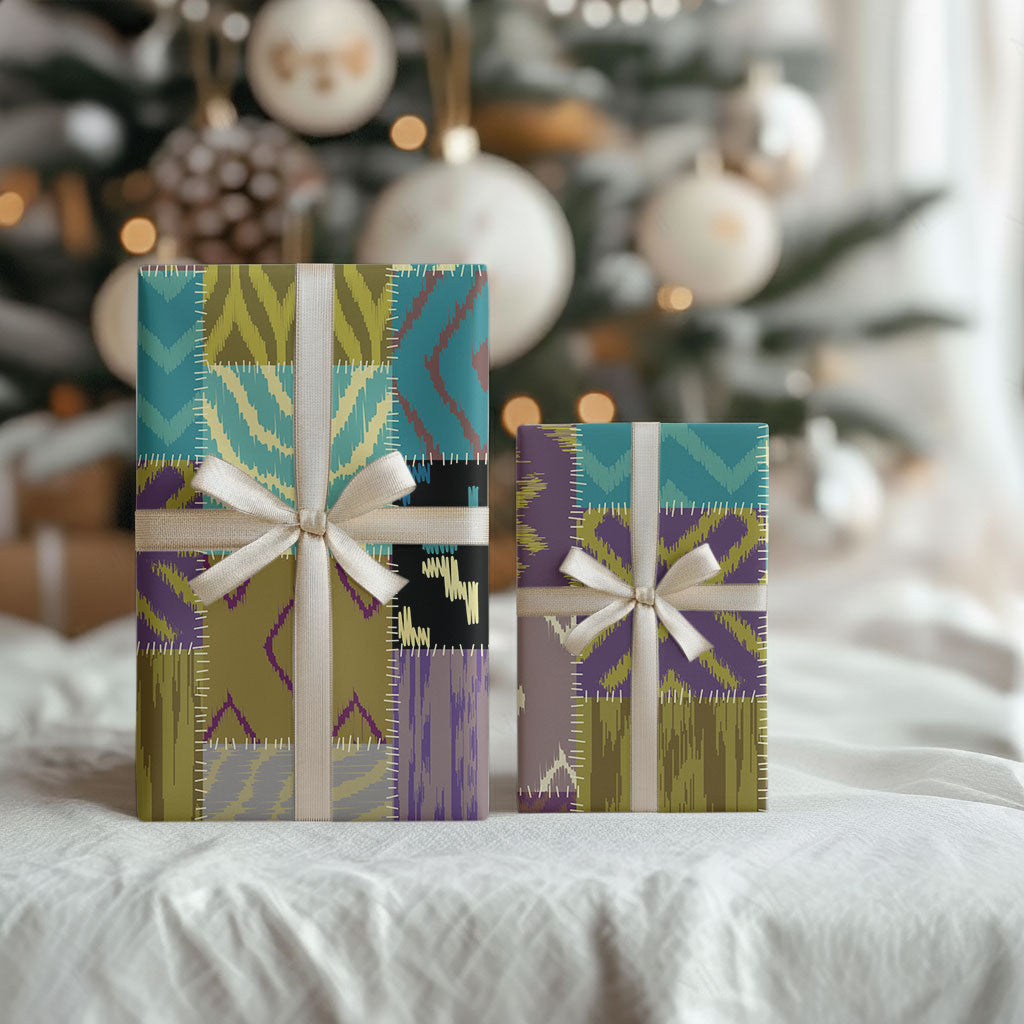 African American Quilt Inspired Wrapping Paper Cultural Heritage Ethnic Quilt Pattern