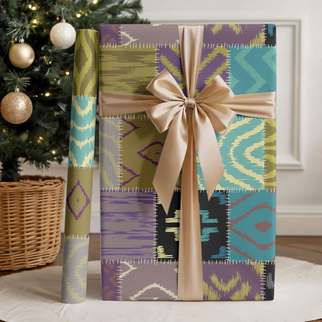 African American Quilt Inspired Wrapping Paper Cultural Heritage Ethnic Quilt Pattern