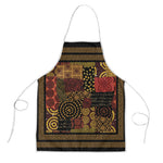 African American Quilt Inspired Apron Earth Tone African Patchwork Motif