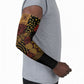 African American Quilt Inspired Arm Sleeves Earth Tone African Patchwork Motif
