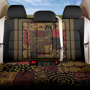 African American Quilt Inspired Back Car Seat Cover Earth Tone African Patchwork Motif
