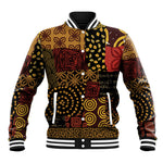 African American Quilt Inspired Baseball Jacket Earth Tone African Patchwork Motif