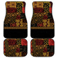 African American Quilt Inspired Car Mats Earth Tone African Patchwork Motif