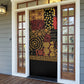African American Quilt Inspired Door Cover Earth Tone African Patchwork Motif
