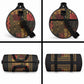 African American Quilt Inspired Duffle Bag Earth Tone African Patchwork Motif
