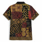 African American Quilt Inspired Hawaiian Shirt Earth Tone African Patchwork Motif