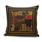 African American Quilt Inspired Pillow Cover Earth Tone African Patchwork Motif