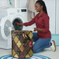 African American Quilt Inspired Laundry Basket Ethnic Bohemian Rhombus Patchwork
