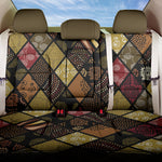 African American Quilt Inspired Back Car Seat Cover Ethnic Bohemian Rhombus Patchwork