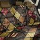 African American Quilt Inspired Back Car Seat Cover Ethnic Bohemian Rhombus Patchwork