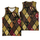 African American Quilt Inspired Basketball Jersey Ethnic Bohemian Rhombus Patchwork