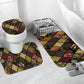 African American Quilt Inspired Bathroom Set Ethnic Bohemian Rhombus Patchwork