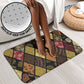 African American Quilt Inspired Bathroom Set Ethnic Bohemian Rhombus Patchwork