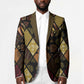 African American Quilt Inspired Blazer Ethnic Bohemian Rhombus Patchwork
