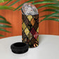African American Quilt Inspired 4 in 1 Can Cooler Tumbler Ethnic Bohemian Rhombus Patchwork