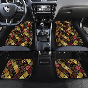 African American Quilt Inspired Car Mats Ethnic Bohemian Rhombus Patchwork