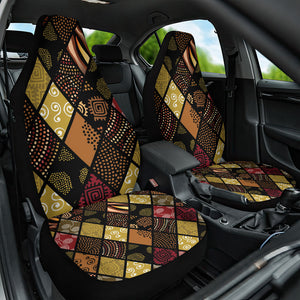 African American Quilt Inspired Car Seat Cover Ethnic Bohemian Rhombus Patchwork