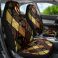 African American Quilt Inspired Car Seat Cover Ethnic Bohemian Rhombus Patchwork