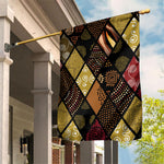 African American Quilt Inspired Garden Flag Ethnic Bohemian Rhombus Patchwork