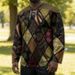 African American Quilt Inspired Hockey Jersey Ethnic Bohemian Rhombus Patchwork