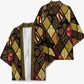 African American Quilt Inspired Kimono Ethnic Bohemian Rhombus Patchwork