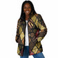 African American Quilt Inspired Padded Jacket Ethnic Bohemian Rhombus Patchwork