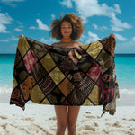 African American Quilt Inspired Sarong Ethnic Bohemian Rhombus Patchwork