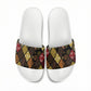 African American Quilt Inspired Slide Sandals Ethnic Bohemian Rhombus Patchwork