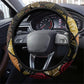 African American Quilt Inspired Steering Wheel Cover Ethnic Bohemian Rhombus Patchwork