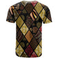 African American Quilt Inspired T shirt Ethnic Bohemian Rhombus Patchwork