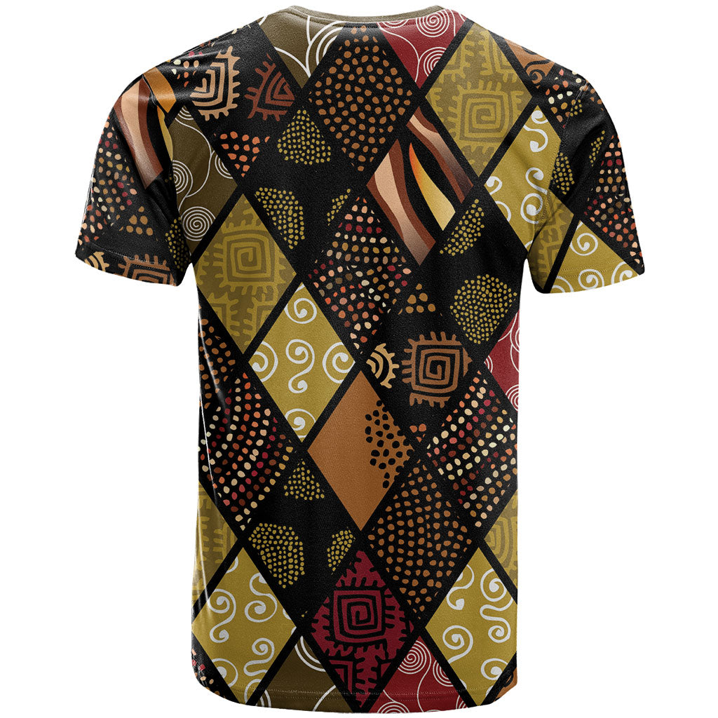 African American Quilt Inspired T shirt Ethnic Bohemian Rhombus Patchwork