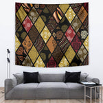 African American Quilt Inspired Tapestry Ethnic Bohemian Rhombus Patchwork