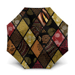 African American Quilt Inspired Umbrella Ethnic Bohemian Rhombus Patchwork