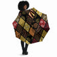 African American Quilt Inspired Umbrella Ethnic Bohemian Rhombus Patchwork