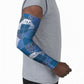 African American Quilt Inspired Arm Sleeves Wild Animal Skin African Blue Tribal Elements