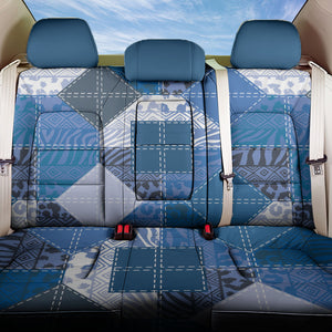 African American Quilt Inspired Back Car Seat Cover Wild Animal Skin African Blue Tribal Elements