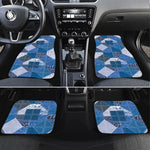 African American Quilt Inspired Car Mats Wild Animal Skin African Blue Tribal Elements