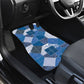 African American Quilt Inspired Car Mats Wild Animal Skin African Blue Tribal Elements