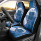 African American Quilt Inspired Car Seat Cover Wild Animal Skin African Blue Tribal Elements