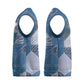 African American Quilt Inspired Christmas Knitted V-Neck Vest Wild Animal Skin African Blue Tribal Elements