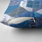 African American Quilt Inspired Pillow Cover Wild Animal Skin African Blue Tribal Elements