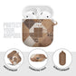 African American Quilt Inspired AirPods Case Wild Animal Skin African Beige Tribal Elements