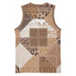 African American Quilt Inspired Basketball Jersey Wild Animal Skin African Beige Tribal Elements
