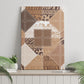 African American Quilt Inspired Canvas Wall Art Wild Animal Skin African Beige Tribal Elements