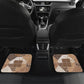 African American Quilt Inspired Car Mats Wild Animal Skin African Beige Tribal Elements