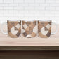 African American Quilt Inspired Ceramic Mug Wild Animal Skin African Beige Tribal Elements