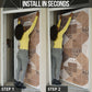 African American Quilt Inspired Door Cover Wild Animal Skin African Beige Tribal Elements
