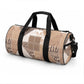 African American Quilt Inspired Duffle Bag Wild Animal Skin African Beige Tribal Elements