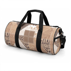 African American Quilt Inspired Duffle Bag Wild Animal Skin African Beige Tribal Elements